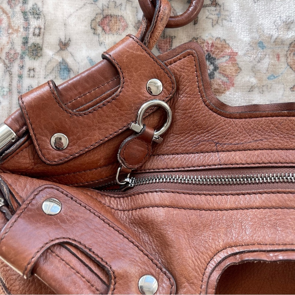 Salvatore Ferragamo Chestnut Brown Leather Hobo with Tassel - Picture 4 of 16